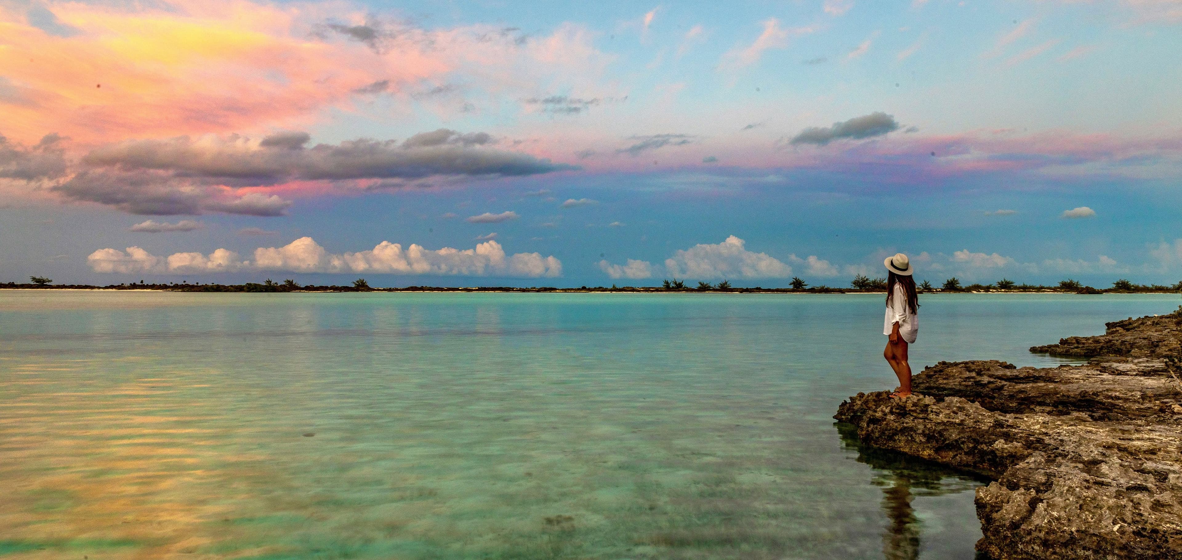Bahamas Exhumas looking over water