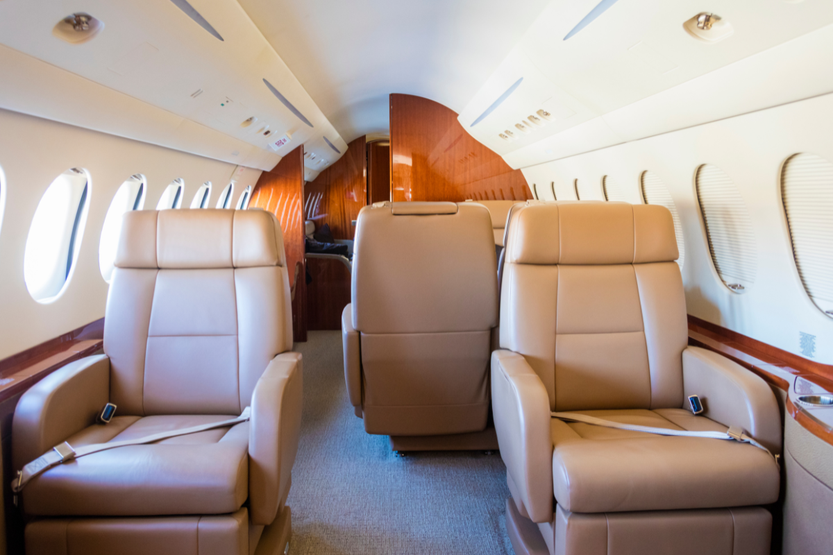 private jet interior